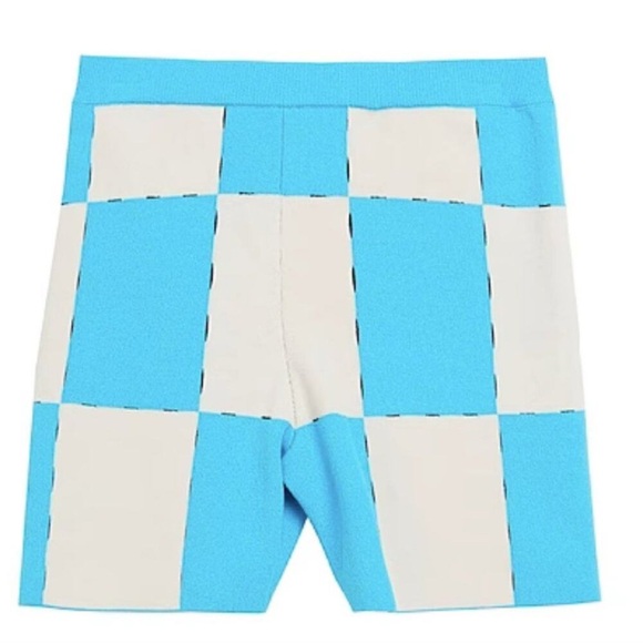 Jacquemus Pants - Jacquemus Blue and White Patterned Shorts